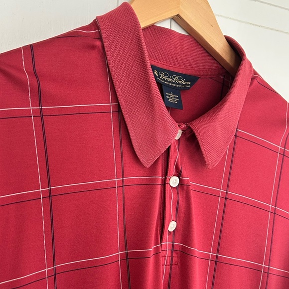 Brooks Brothers Double Mercerized Cotton Men’s Size L Performance Knit Polo - Picture 6 of 12